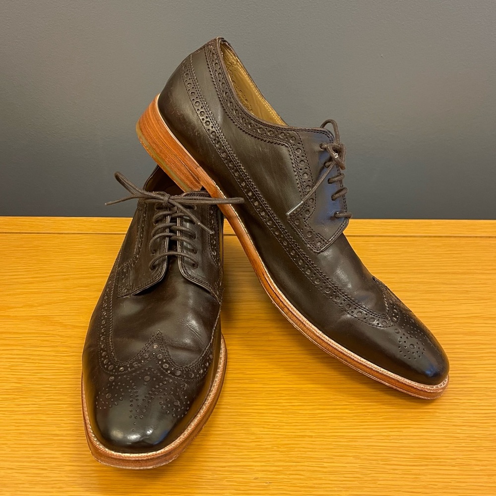 Cole Haan - Lionel Longwing Oxford Shoes - Chestnut Brown - 13M